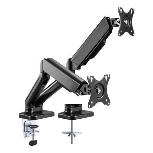 Techly ICA-LCD 462B monitor mount / stand, 81.3 cm (32 inch), Black Desk