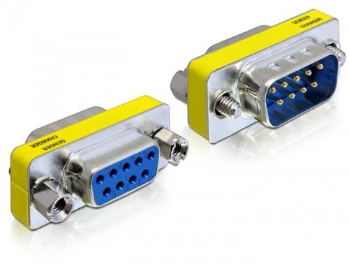 Delock D-Sub9 adapter - D-Sub9 straight/bent