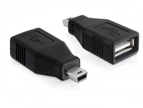 Delock USB Adapter A - mini B Male/Female