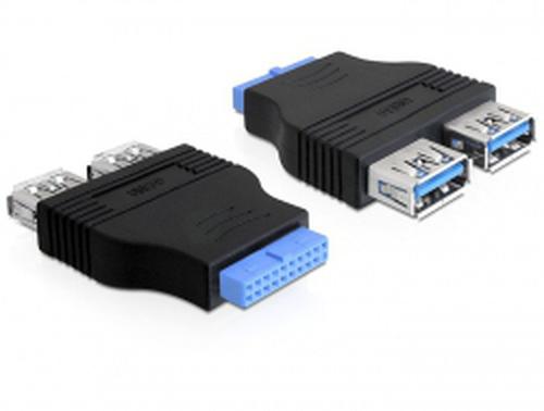 Delock USB3.0 Adapter Pinheader - 2x A/Bu/Bu side by side