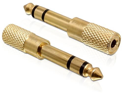 Delock Gold-plated adapter 3.5mm to