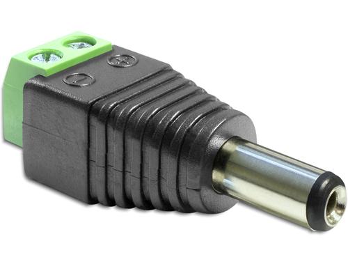 Delock Adapter Terminal Block 2Pin - DC 2.1 x 5.5mm Plug