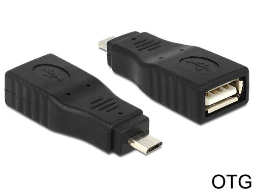 Delock USB Adapter A - micro B USB OTG