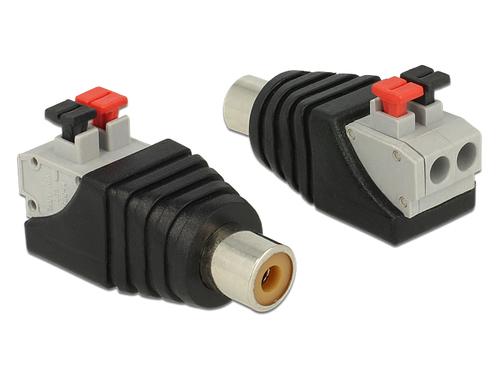 Delock Adapter Terminal Block 2Pin - Cinch Socket Pressure Button
