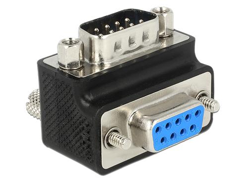 Delock D-Sub9 adapter - D-Sub9 St/Bus 90° screw interchangeable