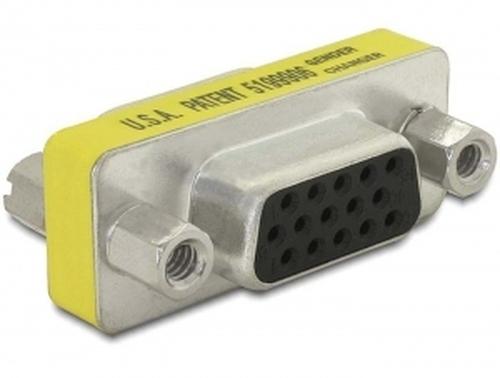 Delock VGA Adapter D-Sub15 - D-Sub15 Bu/Bu