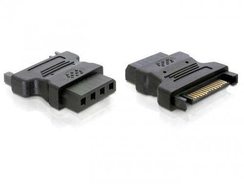 Delock SATA 15Pin Adapter - IDE 4pin Switch/Box