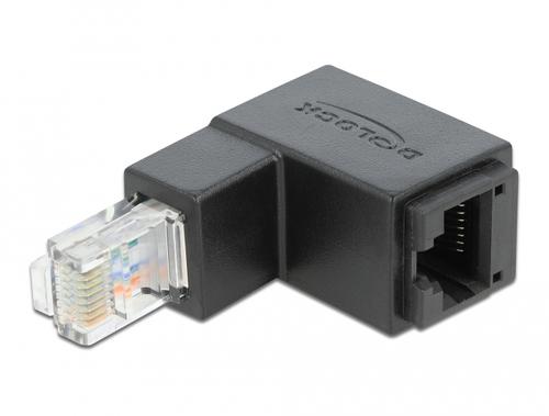 Delock RJ45 adapter from Cat6 UTP, bent down at the end