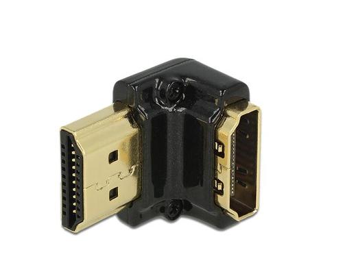 Delock HDMI Adapter A - A Bu/St 90° down 4K Metal Housing