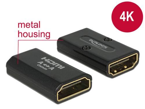 Delock HDMI-A socket HDMI-A socket 4K (black, gender changer)
