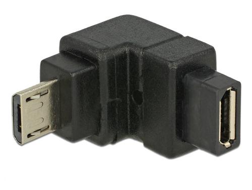 Delock USB Adapter micro B - micro B Straight/Right Angle 90° down