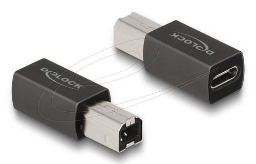Delock USB 2.0 Adapter USB Type-C Socket to Type-B Plug