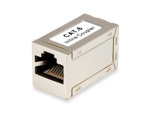 Equip Inline-Koppler Cat6 RJ45 8P8C shielded 1Gbit 250MHz poly bag