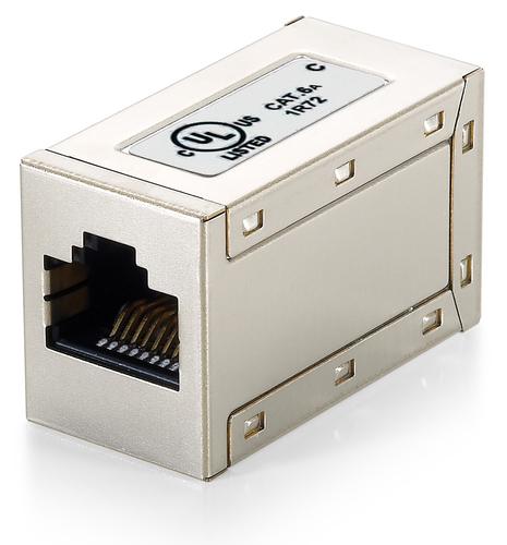 Equip Inline-Koppler Cat6a RJ45 8P8C shielded 500MHz poly bag