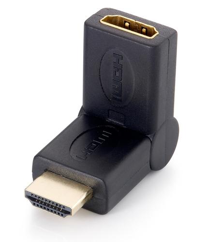 Equip HDMI Adapter 1920x1080/60Hz St/Bu 180° black Polybag