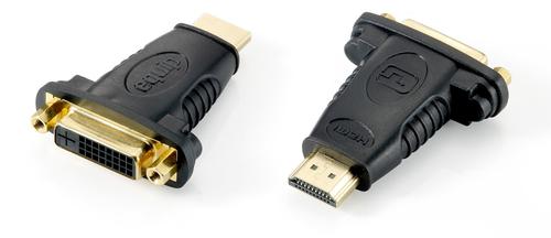 Equip HDMI-DVI-I Bidi. 1920x1080/60Hz St/Bu black polybag