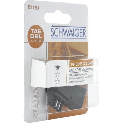 Schwaiger TAE-F plug to RJ45 socket adapter