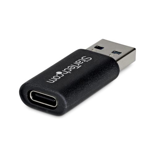 StarTech.com USB-A to USB-C Adapter, USB-A Male to USB-C Female Converter, 10Gbps USB, 5V 900mA, USB to USB-C Adapter for USB-A Chargers/Hubs