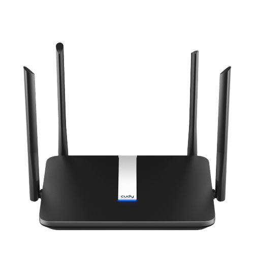 Cudy X6 Wireless Router, Gigabit Ethernet, Dual-Band (2.4 GHz / 5 GHz), Black