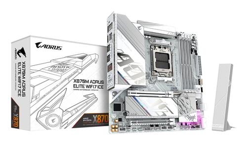 GIGABYTE X870M AORUS ELITE WIFI7 ICE (X870, AM5, ATX, DDR5)