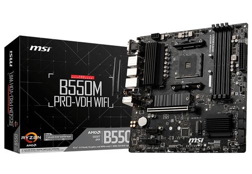 MSI B550M PRO-VDH WIFI motherboard, AMD