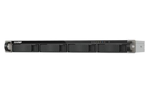QNAP TS-432XeU NAS Rack (1U) 4 GB DDR4 0 TB QTS Black, Grey