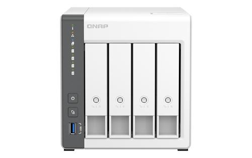 QNAP TS-433 NAS Tower ARM Cortex-A55 4 GB 0 TB Turbo System White