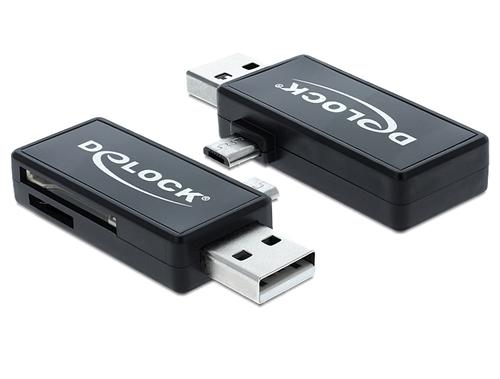 Delock USB micro B Card Reader - SD/microSD OTG external