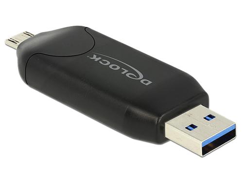 Delock USB3.0 A + micro B to SD/SDHC/MMC/microSD OTG