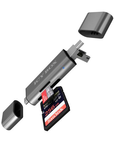 ICY BOX IB-CR200-C card reader, USB 2.0, Black