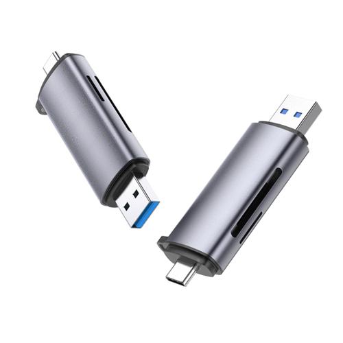 UGREEN USB/Micro-USB Silver Card Reader 50706