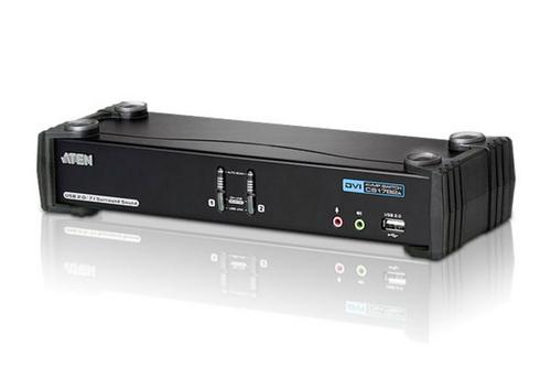ATEN 2-Port USB DVI Dual Link KVM Switch with Audio AND amp; USB 2.0 Hub (KVM cables included)