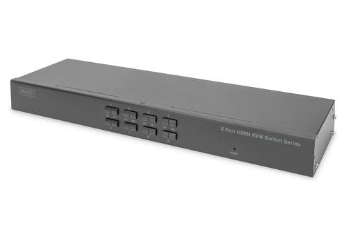 Digitus KVM Switch, 8-Port, Single-Display, 4K, HDMI