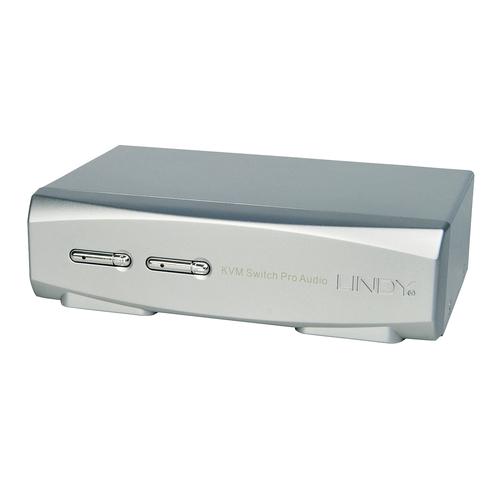 Lindy KVM Switch Pro 2 Port DisplayPort 1.2 USB 2.0 AND Audio