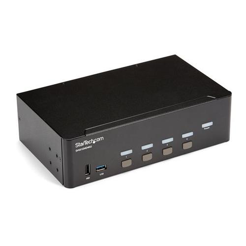 StarTech.com 4-Port HDMI KVM Switch - 4K 30Hz - Dual Display - TAA