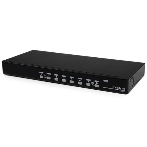 StarTech.com 8-Port 1U Rackmount USB KVM Switch with OSD - TAA