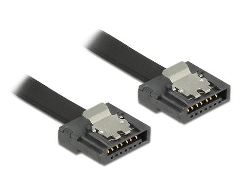 Delock SATA Cable SATA III - SATA St/St 0.20m FLEXI short