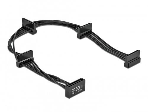Delock Power SATA Cable 15 Pin, 4x SATA 15 Pin, 40cm