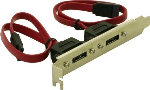 Delock Slotblech 2x eSATA (65116)