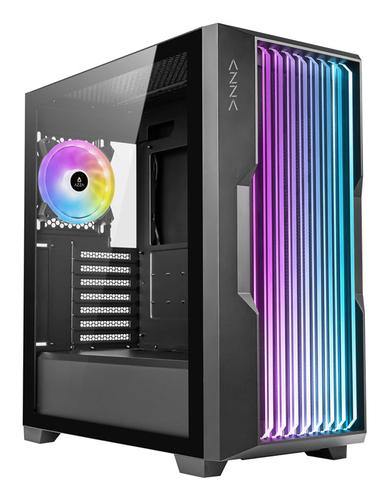 AZZA Guardian 520B ATX ARGB Glass Gaming PC Case, Black