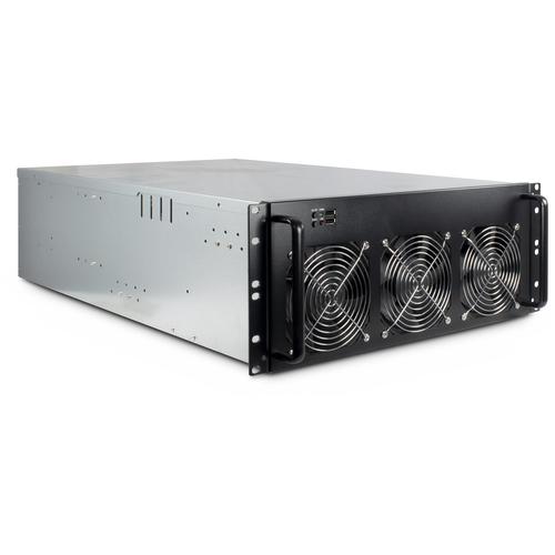 INTER-TECH 4W2 MINING-RACK (black, 4U)