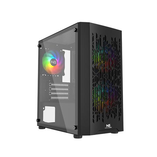 Nordic Gaming NGC-1143 Computer Case, Mini Tower, Black