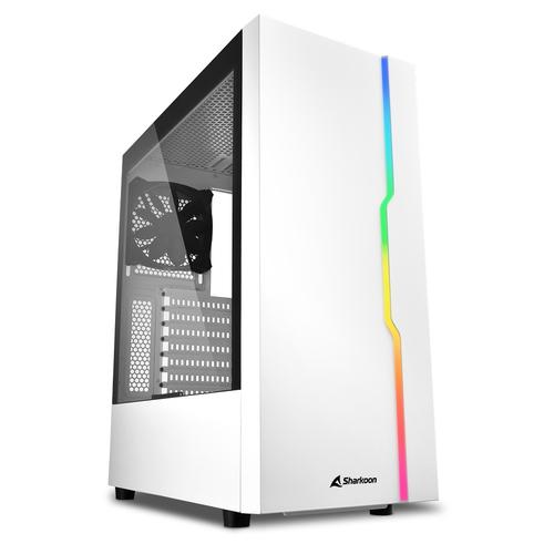 Sharkoon ATX Case RGB Slider 1xGlass white