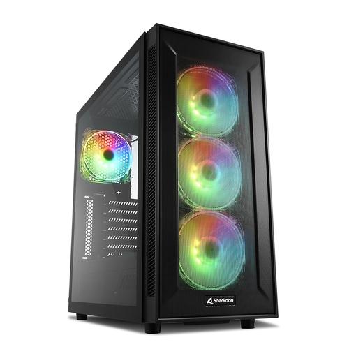 Sharkoon TG6M RGB (black, tempered glass side panel)