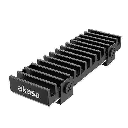 Akasa Gecko Pro Solid-State Drive Heatsink/Radiator Black 1 piece