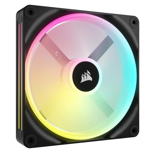 CORSAIR iCUE LINK QX140 RGB Starter Kit, Black, LED Control, 140mm, 2-Pack
