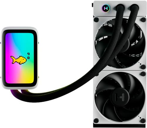 Hyte THICC Q60 Processor Liquid Cooling Kit, 12 cm, Black, White, 2-pack