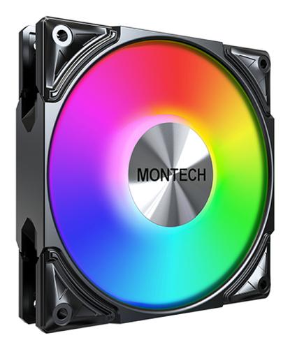 Montech METAL PRO 12 ARGB PWM Computer Case Fan, 12 cm, Black, 1 pc