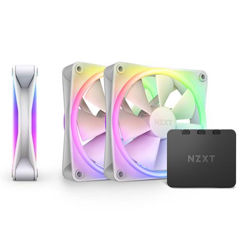 NZXT F120 RGB DUO Triple 120x120x25 (white, pack of 3, including RGB controller)