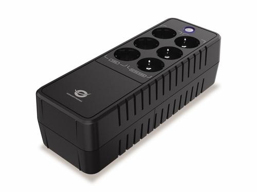 Conceptronic USV 850VA/490W/6xSchuko/RJ45in/Out Office sw